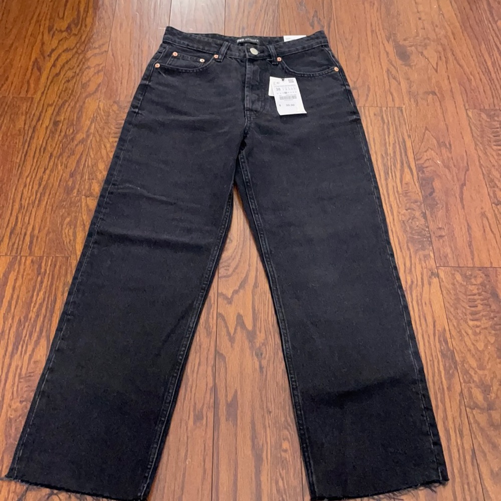 Zara High Rise, Straight Leg Denim
